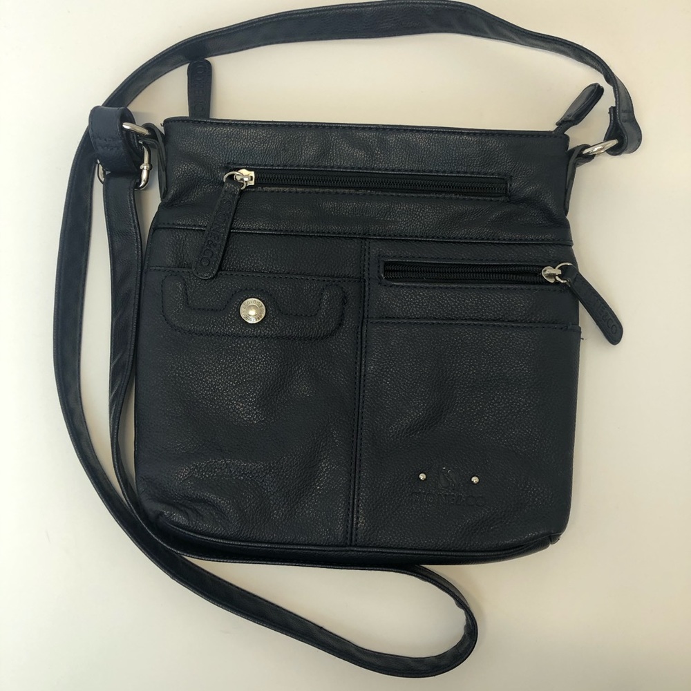 Stone & Co Navy Crossbody Bag w/ Adjustable Strap